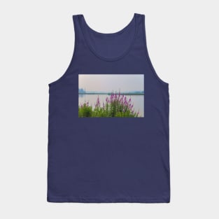 USA. Alaska. Fireweeds on the River Shore. Tank Top